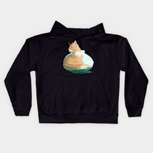 Cat in a Bowl Kids Hoodie